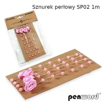 Set školních potřeb Sznurek perłowy różowy 1m