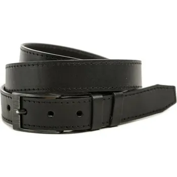 Opasek Black Hand 034-98 pánský černý kožený opasek šíře 28 mm 110 + DÁREK