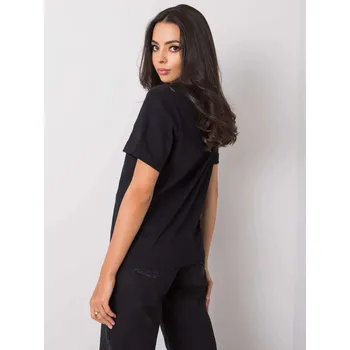 Dámské tričko Dámské černé tričko s výšivkou, M i523_2016102842309