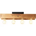 Stropní svítidlo Brilliant Calandra 3xE27 42 W hnědo/černé