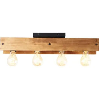 Stropní svítidlo Brilliant Calandra 3xE27 42 W hnědo/černé