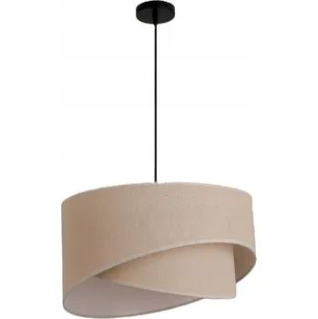 Závěsné svítidlo Boho s nepravidelným stínidlem z přírodní tkaniny 1xE27