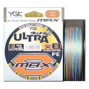 Pletená Šňůra YGK X-Braid Super Ultra Max WX8 150m Multicolor #PE0,8 0,153mm/6,8kg