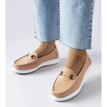 Dámské mokasíny Růžové mokasíny Solea s koženou stélkou, 40 i240_207712_2:40