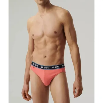 Slipy Atlantic pánské slipy námořnická modř- sportovní střih, námořnická modř-korálová-emerald S i384_78517603