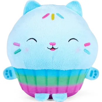plyšák Gábinin Kouzelný Domek Kočička Muffin 25 cm, modrá, plyš