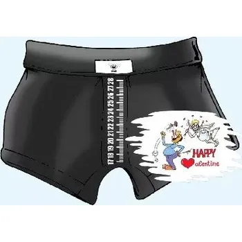 Trenýrky Trenky s metrem-Valentýn - M černá