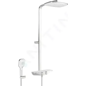 Sprchový set Hansa Sprchový set s termostatem, 36x22 cm, 3 proudy, bílá/chrom 5865017182