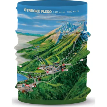 Šátek Šátek mapa Štrbské Pleso M/L