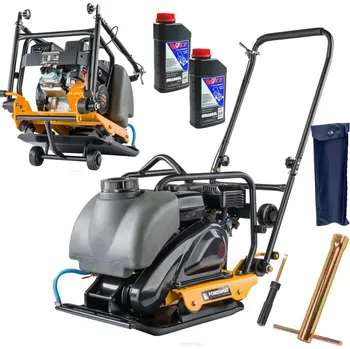 Vibrační deska Vibrační deska Powermat 6,5 HP 77 kg s transportními kolečky