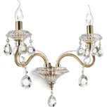 Ideal Lux NEGRESCO AP2 nástěnné svítidlo 2x E14 40W bez zdroje IP20, zlaté