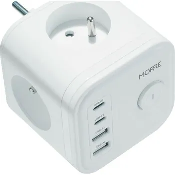 Elektrická zásuvka Kostková rozdvojka s vypínačem