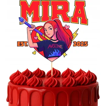 Obraz TOPER NA DORT TOPPER K-POPOVÁ LOVKYNĚ DÉMONŮ MIRA NAROZENINOVÁ DEKORACE