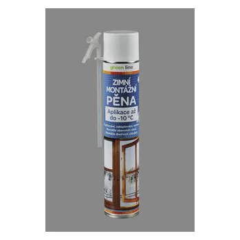 Montážní pěna Green Line Celoroční trubičková pěna do -10°C GR 750ml Balení: 750 ml, Typ obalu: trubičková dóza, Počet kusů v kartonu: 12 ks