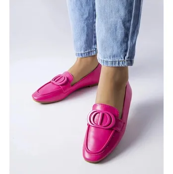 Dámské mokasíny Růžové mokasiny Solea s přezkou- eko kůže, 36 i240_207930_2:36