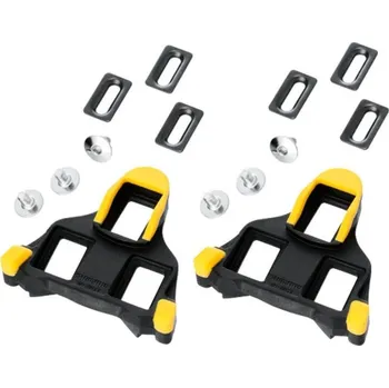 Pedál na kolo kufry k silničním pedálům Shimano SPD SL, SM-SH11, žluté 304675
