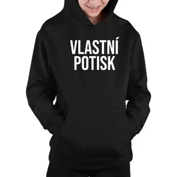 Žertovný předmět Dětská mikina s kapucí s vlastním potiskem- Tričkový.cz