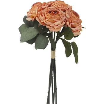 umělá květina Kytice umělých sušených růží X7630-04