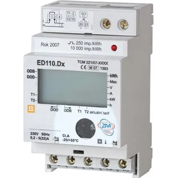 SEZ EDIN 110.D0 0,2-32A jednofázový, lze použít jako 2-tarif-faktrurační měřidlo