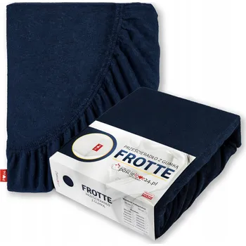 Prostěradlo Froté prostěradlo 200x200 s Gumou Hrubá Bavlna Bok 30 cm Tmavě Modrá