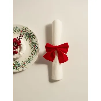 Papírový ubrousek Sinsay - Kroužky na ubrousky 2 ks - červená - 147GO-33X - 147GO-33X-ONE