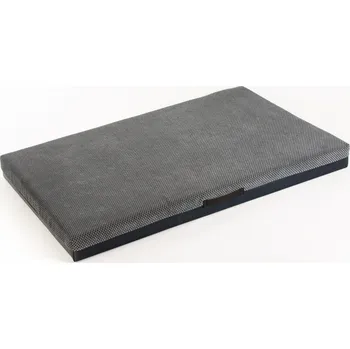 Pelíšek pro psa Ortopedická matrace pohodlná ŠEDÝ velur a spodek ekokůže šedá 50x35cm