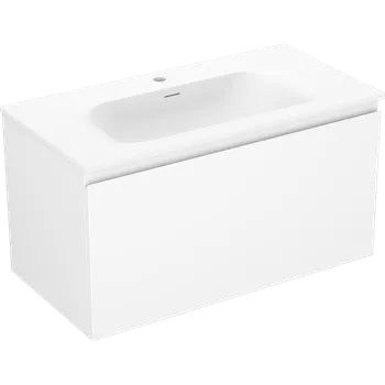 Koupelnový nábytek Mexen Orio koupelnová skříňka 90 cm s umyvadlem Vela, 1 zásuvka, bílá mat - 91A10-09047-1-BF01-W23M01 Skříňky s umyvadlem