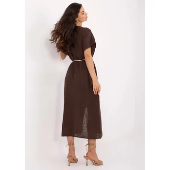 Dámské šaty Tmavě hnědé dámské šaty, XL i523_5906694041938