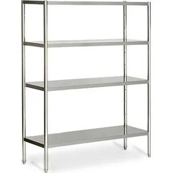 Vinotéka G.Gastro Nerezový regál ECO - 1,8 x 0,5 m - se 4 policemi (NASTAVITELNÉ)