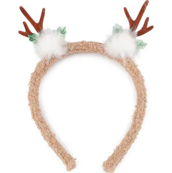 Vánoční dekorace Čelenka do vlasů vánoční / párty Varianta: 4 béžová, Balení: 1 ks