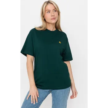 Carhartt WIP Chase (dark fir/gold) XS, zelená