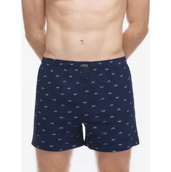 Trenýrky Pánské volné trenky GINO 75216P lékořice tm. tyrkysová M/L