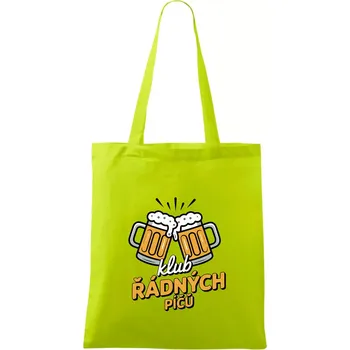 Klub řádných píčů - Taška bavlněná - 42 x 38 cm ( Limetková )