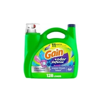 Prací gel Tekutý prací prostředek na barevné prádlo Gain 5,44 l