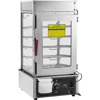 SucceBuy Ohřívač Jídla 1200W 37L Nerezový Pařák na Vaření v Páře