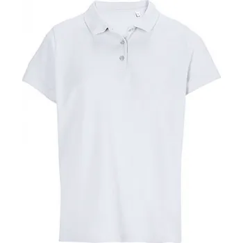 Sol's Dámská vegan polokošile Pulse 170 g/m s krátkým rukávem Barva: Bílá, Velikost: S L04501