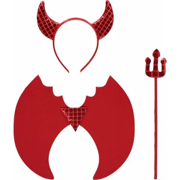 Karnevalový kostým Amscan - Riethmüller Dětská sada Čertík červená