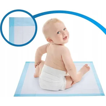 Přebalovací podložka Přebalovací Podložka ADGO v prostěradlech 60 cm x 60 cm 100 ks