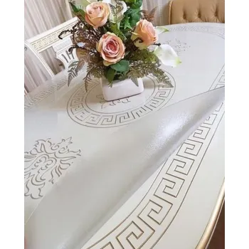 ubrus Mekke sklo Ubrus na stůl z měkkého skla 90x51 cm Ubrus: Folie s texturovaným povrchem