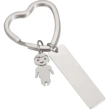 Přívěsek Ocelový přívěsek na klíče s možností rytiny
