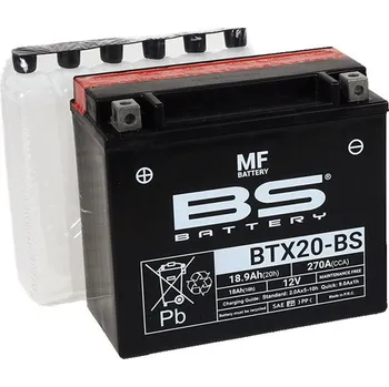 Motobaterie Bezúdržbová motocyklová baterie BS-BATTERY BTX20-BS