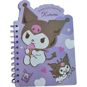 Zápisník Malý Notes Sešit Kuromi s ledem Sanrio Fialový v řadě