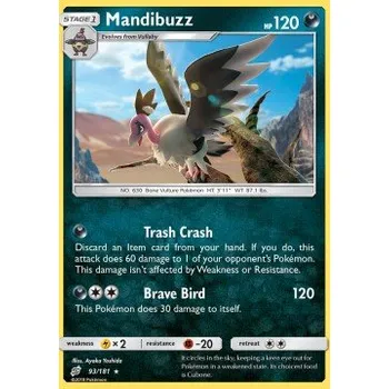 Volný čas Pokémon TEU 093/181 Mandibuzz - Team Up Stav: Near Mint, Verze: NORMAL