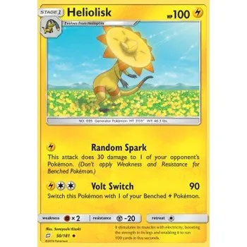 Sběratelská karetní hra Pokémon TEU 050/181 Heliolisk - Team Up Stav: Near Mint, Verze: NORMAL