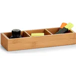 Zeller Present Úložný box s přepážkami, organizér do šuplíku, 3 části, DIVIDE, 28x10x5
