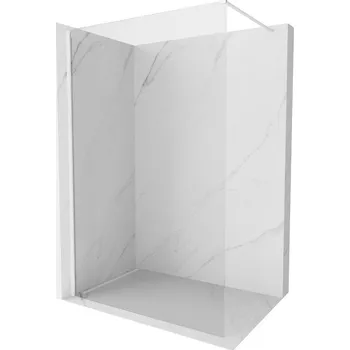Mexen Kioto-X Sprchová stěna Walk-in 100 x 200 cm, transparentní 10 mm, bílá - 800-100-101-20-00-X Sprchové stěny