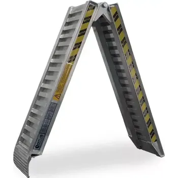Nakládací rampa pro vozidlo Hliníkové skládací nájezdy, 1 pár, délka 1,5 m, šířka 20 cm, nosnost 1.050 kg, LOTUS (LOTUS AluTech)