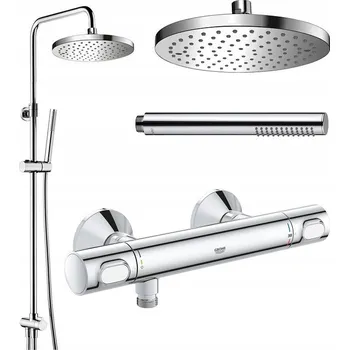 Vodovodní baterie Sprchová baterie Grohe UN10041CR OK + GROHTHERM 500 34840000 stříbrná