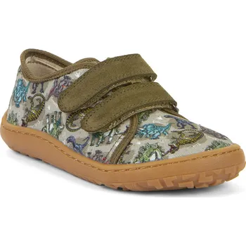 Dívčí tenisky Froddo barefoot plátěné tenisky Olive Dino Velikost: 26