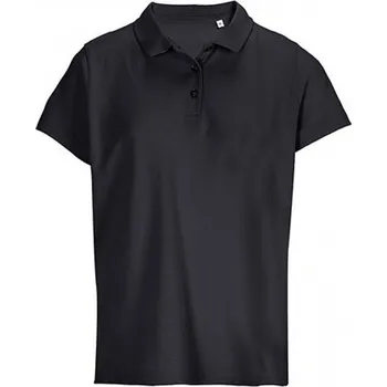 Sol's Dámská vegan polokošile Pulse 170 g/m s krátkým rukávem Barva: Černá, Velikost: L L04501